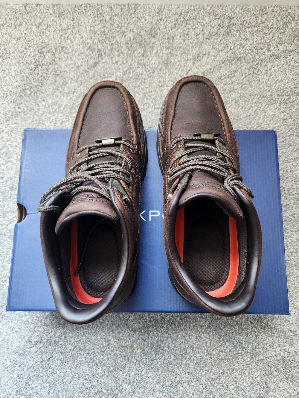 Rockport Waterproof Men's Chocolate Suede Lace-Up Boots - Picture 6 of 8